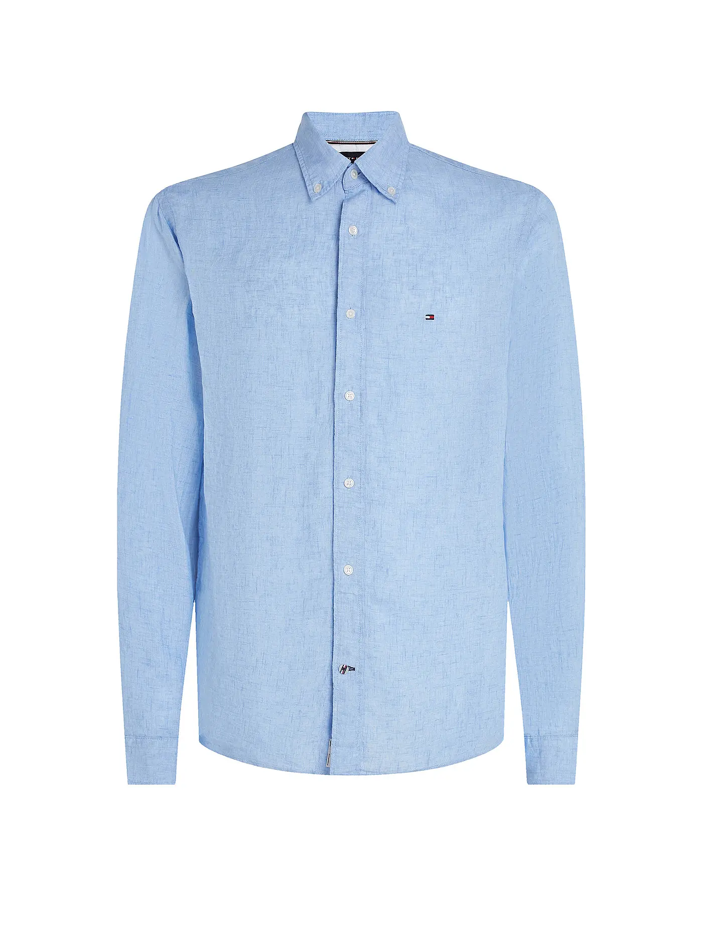 TOMMY HILFIGER | Leinenhemd | hellblau